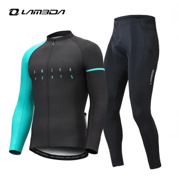 LAMEDA-Camiseta de ciclismo antisudor para hombre, ropa transpirable de secado rápido para bicicleta de montaña, pantalones de manga larga