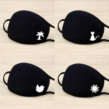 

Animal Cotton PM2.5 Black Mouth Mask Anti Dust Mask Activated Carbon Filter Windproof Mouth-muffle Bacteria Proof Flu Face Masks