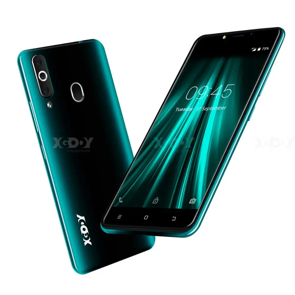 Мобильный телефон XGODY K20Pro, двойной 4G SIM, 5,5 дюймов, 18:9, отпечаток пальца, Android 6,0, 2 ГБ+ 16 ГБ, MTK6737, четырехъядерный, 5 МП, WiFi, мобильный телефон