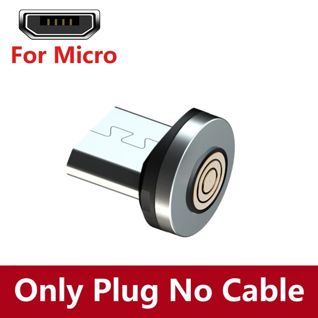 AUFU 2m 3m Magnetic Cable USB Type C For Huawei P20 P30 pro Usb C Cable Micro 3A Fast Charging Magnet Charger Data Transfer 1m Only Plug Micro