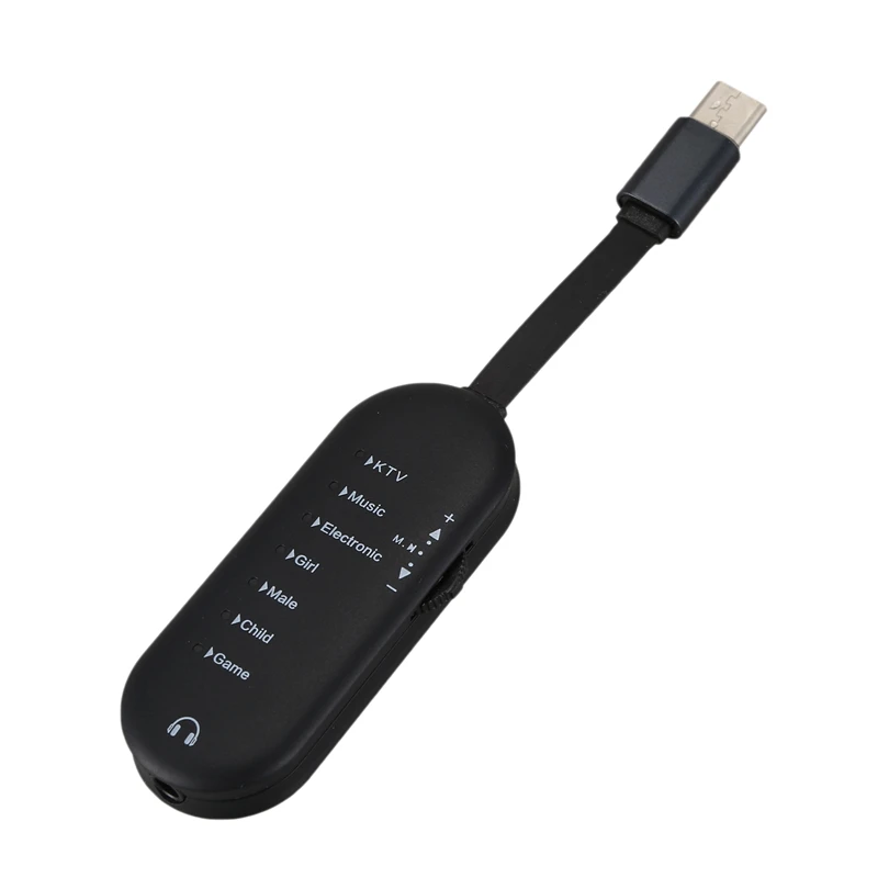 2 шт. USB Type C 7 режимов смены голоса гарнитура голосовой чейнджер наушники для Douyin
