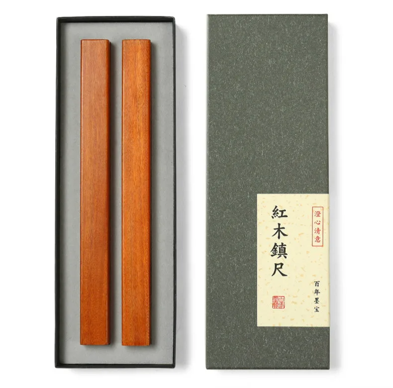 Paperweights Chinese Ink Painting Rosewood Paperweight 2pcs Customized Brush Calligraphy Paperweights Wooden Paper Pressing Prop Paperweights Chinese Ink Painting Rosewood Paperweight 2pcs Customized Brush Calligraphy Paperweights Wooden Paper Pressing Prop