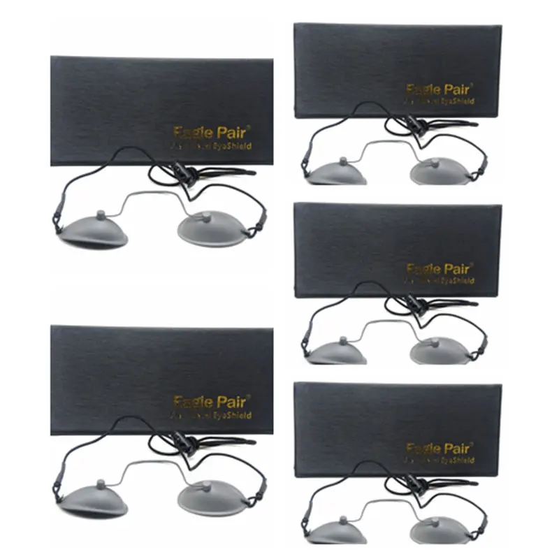 5pcs OD7+ Steel Eyepatch Glasses Laser Protection Safety Goggles IPL Beauty Stainless 190nm-14000nm 190nm 2000nm ipl beauty laser protection goggles safety glasses eyepatch eyewear patient eye protection