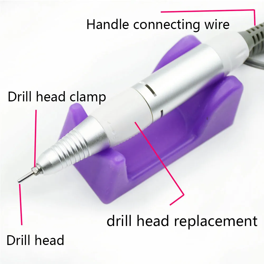 20W Electric Nail Drill Machine 35000RPM Pro Diamond Nail Cutter Maniure Machine Pedicure Nail Drill Nail Polisher Tool