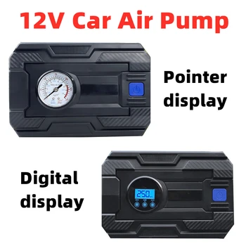 

DC12V Portable Car Tire Inflator Air Compressor With Digital/Pointer Pressure Gauge Wireless car Air Pump Car accessories