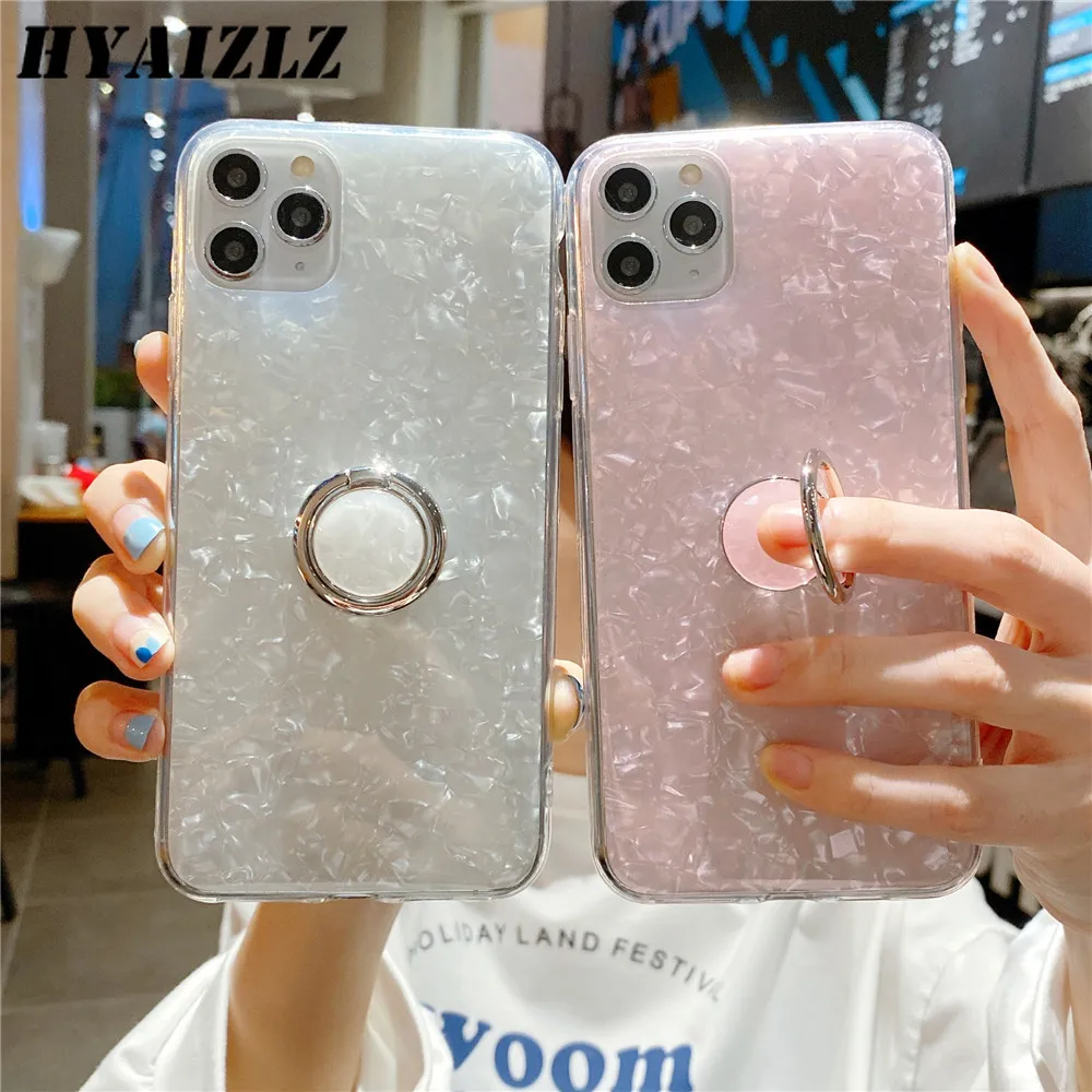 Shell Pattern Marble Case For Iphone 13 12 11 Pro Max Se 2020 Xr Xs 8 7