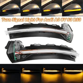 

2pcs Dynamic LED Turn Signal Light Mirror Indicator Blinker Lamp for Audi A3 8V S3 RS3 2012 2013 2014 2015 2016 2017 2018