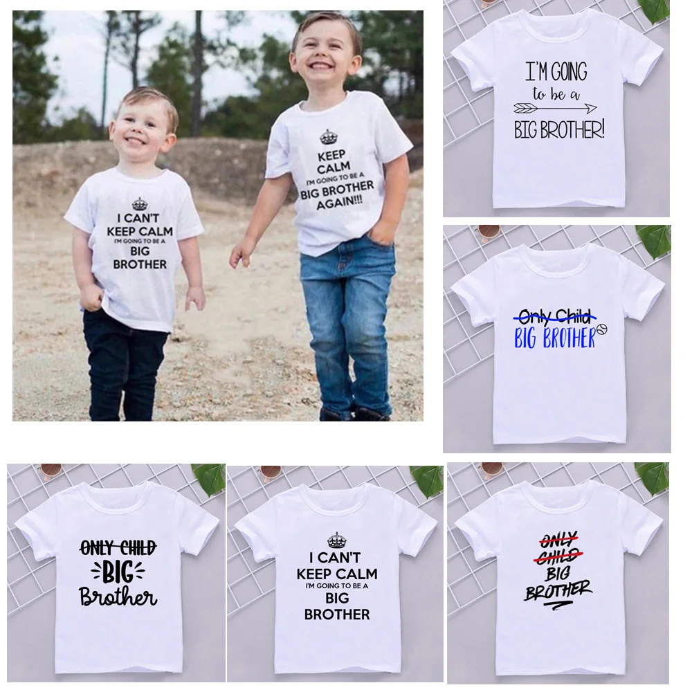 I'm Going To Be A Big Brother T-Shirt Childrens Kids T Shirt Announcement Idea 