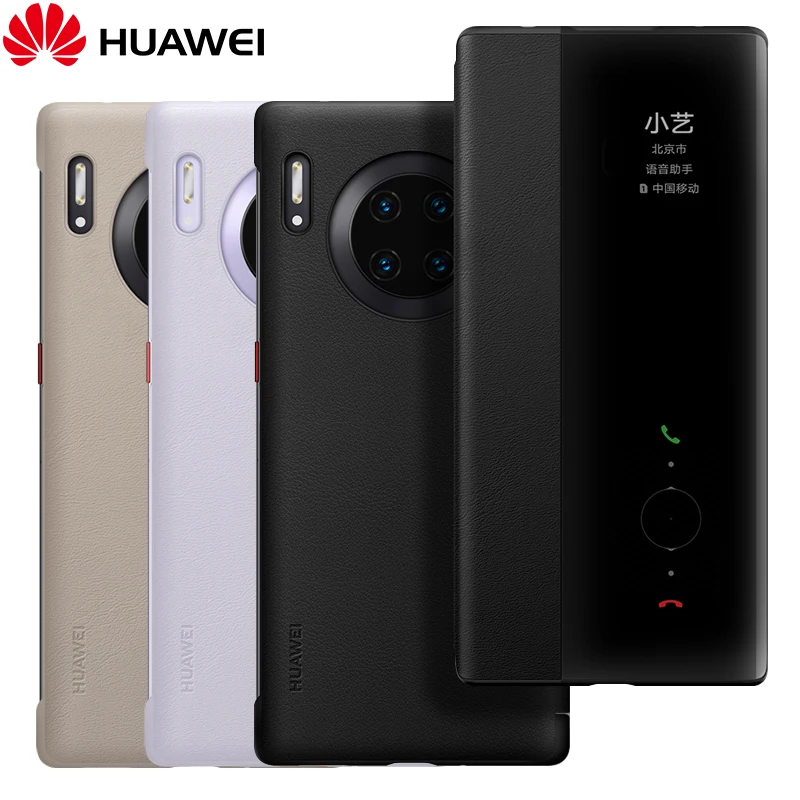 Чехол HUAWEI MATE 30 Pro, Официальный Смарт-вид, откидная крышка HUAWEI MATE 30 5G, чехол с зеркальным окном, кожаный чехол для сна