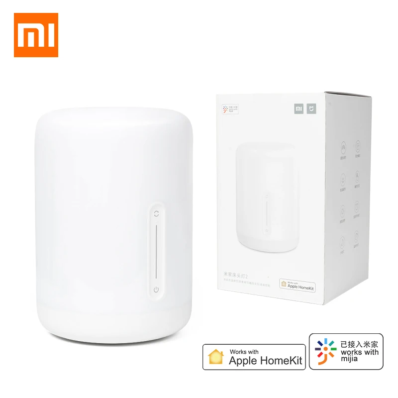 Оригинальная прикроватная лампа Xiaomi Mijia, умный светильник, голосовое управление, сенсорный переключатель, умное приложение, регулировка цвета для Apple Homekit Siri