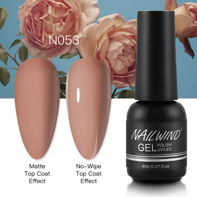 Nailwind Gel Nail Polish 8ml Semi Permanent Varnish Nail Art All for Manicure Need UV LED lamp Base Top coat Nails Gel Polish RE11-N053