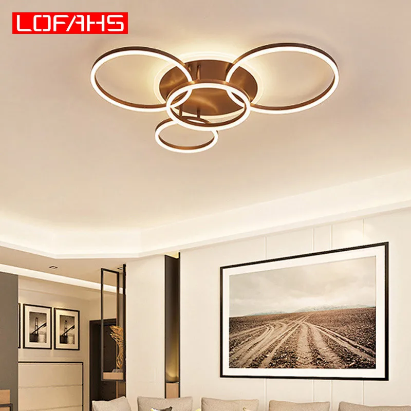 

LOFAHS Modern Led Chandelier Lustre Lamp For Living Room Bedroom commercial Aluminum and acrylic Led Chandelier Lighting