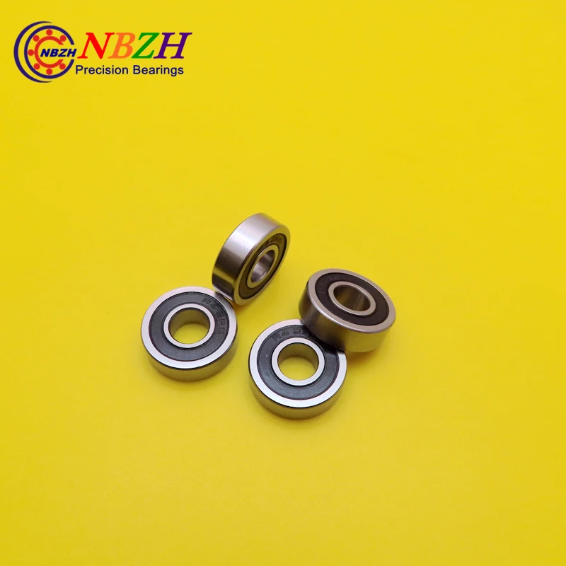 Chrome... R4-2RS Sealed Ball Bearing PGN 1/4"x5/8"x0.196" Lubricated