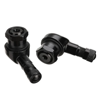 

Wheel Valves CNC 90 Degree Aluminum Alloy Spare 1.13cm Leak-proof Black