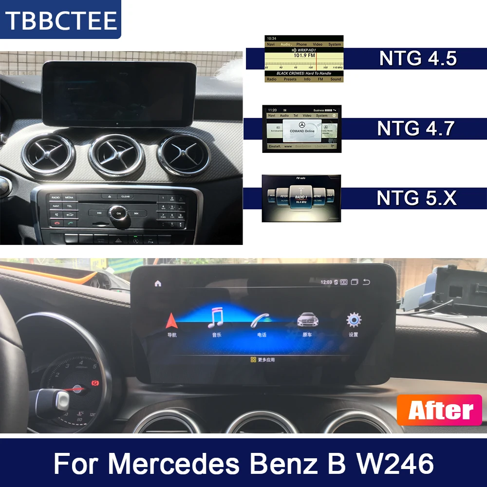 10,25 дюймов 4G+ 64G Android для Mercedes Benz MB B W246 2012~ NTG автомобильный мультимедийный плеер gps-навигатор Зеркало Ссылка