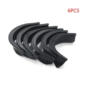 

6Pcs/Set Pool Table Billiard Pocket Hole Black Rubber Liners 4 Corner 2 Side Corner Snooker Replacement Accessories