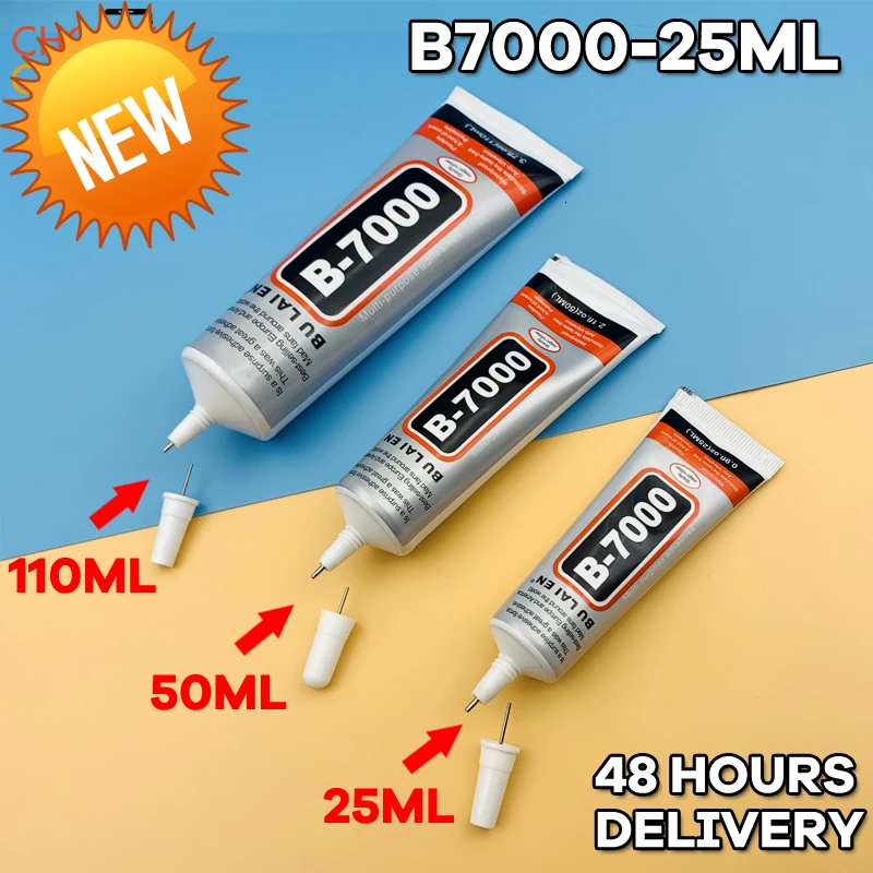 

25ML B7000 Multipurpose Super Liquid Transparent Glue Resin Adhesive DIY Jewelry Rhinestone Phone Screen Glass Quick Glue B-7000