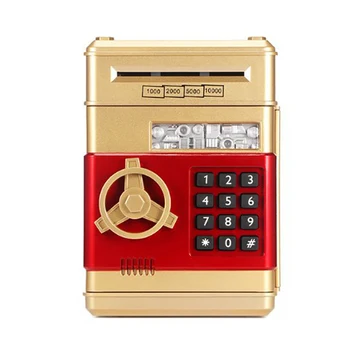

Cartoon Electronic ATM Password Piggy Bank Cash Coin Can Auto Scroll Paper Money Saving Box Gift for Kids