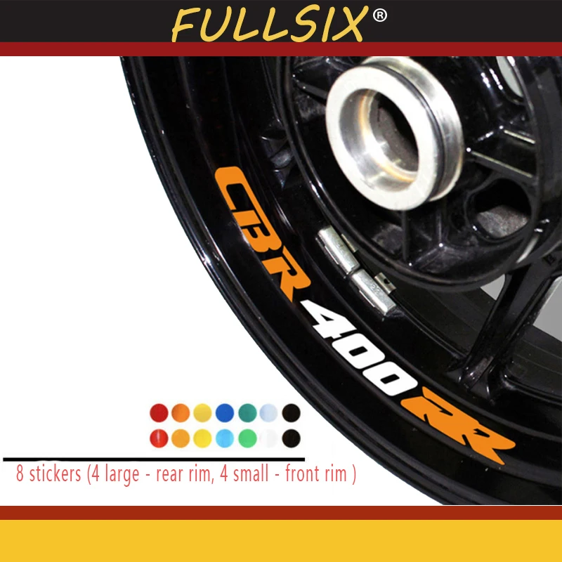 Motorcycle modified decals wheel rim reflective waterproof custom personalized decorative sticker for HONDA CBR400RR cbr 400rr motorcycle engine pistons forged k24 87mm custom performance forged pistons for honda k20a k20a2 k20a3 k24 piston manufacturer