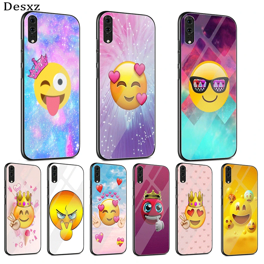Чехол для мобильного телефона стекло для huawei P30 P20 P10 Honor 10 8X Y6 Y9 mate 20 Lite Pro P Smart Cover Expression Cool