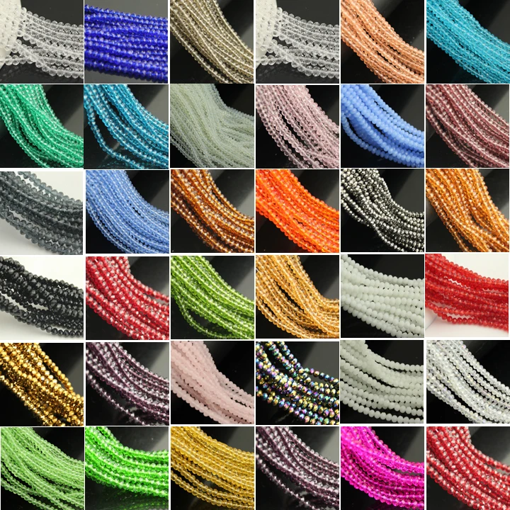 Transparante matglazen kralen mix 7x6 mm Multicolor - De webwinkel voor het maken van Sieraden