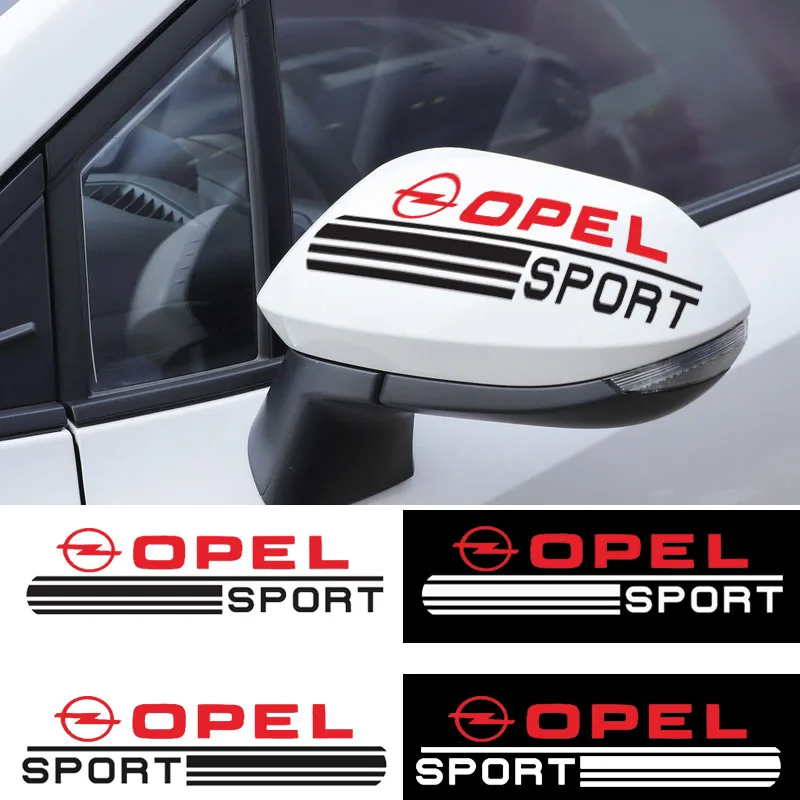 

2 pcs car rearview mirror Decorative Protection sticker for Opel Astra H G J Insignia Mokka Zafira Corsa Vectra C D car anti-dir