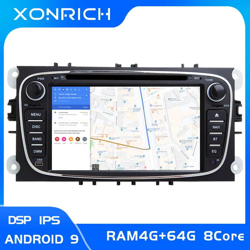 Sale 8 Core DSP 4G 64GB 2 din Android 9 Car Radio Multimedia For Ford Focus 2 3 mk2 Mondeo 4 Kuga Fiesta Transit Connect S-MAXC-MAX 0 Sale 8 Core DSP 4G 64GB 2 din Android 9 Car Radio Multimedia For Ford Focus 2 3 mk2 Mondeo 4 Kuga Fiesta Transit Connect S-MAXC-MAX 0