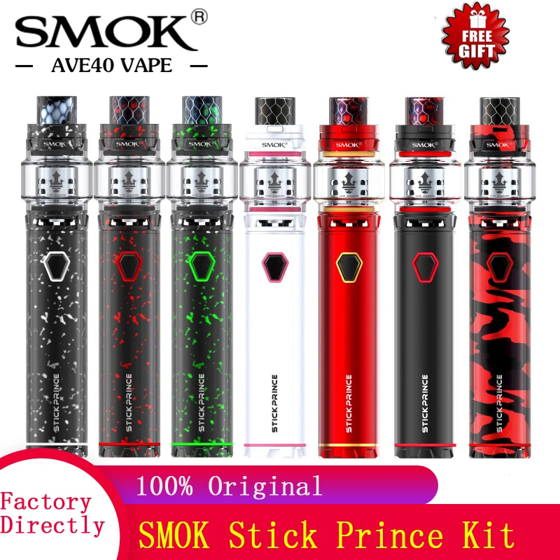 SMOK vape Stick Prince комплект электронных Кальянов 3000 мАч батарея с 8 мл Tfv12 Tank ручки