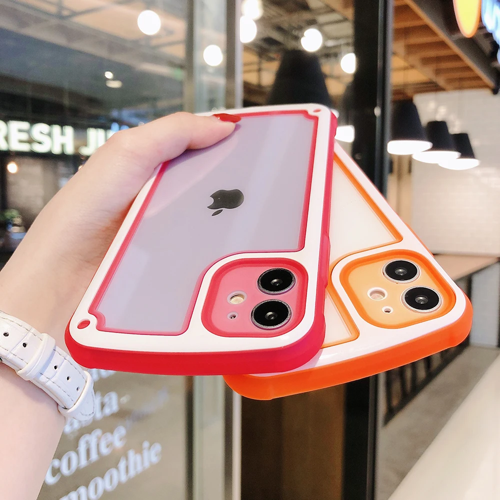 Чехол для телефона флуоресцентный цветной чехол iphone 11 Pro Max XR X XS 6 6s 8 7 Plus Роскошный