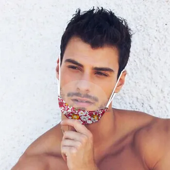 

Fashion Mini Shield Comfortable Mask Transparent Visual Mask Reusable Faceshield Mouth Cover Breathable Face Mask Dropshipping