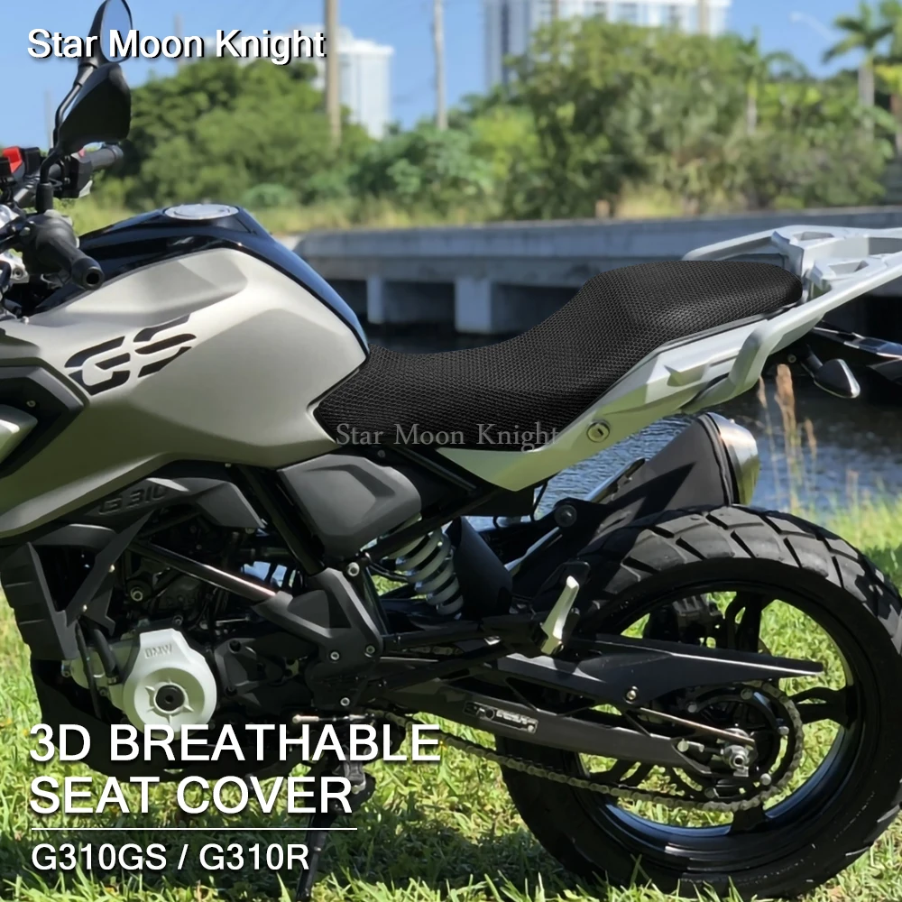 

Motorcycle Protecting 3D Mesh Cushion Seat Cool Cover For BMW G310GS G310R G 310 G310 GS R Fabric Saddle Seat Covers Accessories