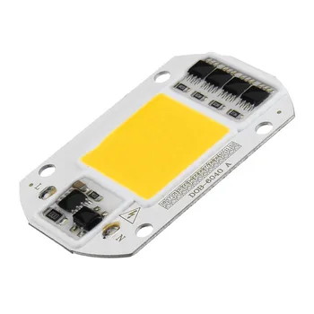

CLAITE 10pcs High Power 50W Warm White LED COB Light Chip with Lens for DIY Flood Spotlight AC220V Sources for Flood Light