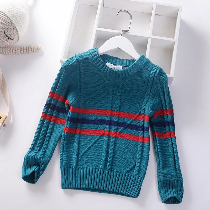 

Knit Pullover for Boys 2019 Brand Design Big Boy Sweater Autumn Winter Warm Kids Pullover