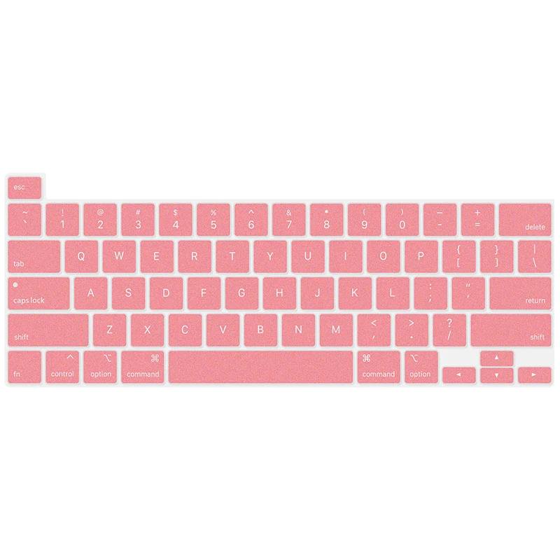 Rose Gold Силиконовый чехол для клавиатуры, Ультратонкий защитный чехол для США версии 1" 16 дюймов MacBook Pro с сенсорной панелью и сенсорной панелью ID - Цвет: Rose Gold