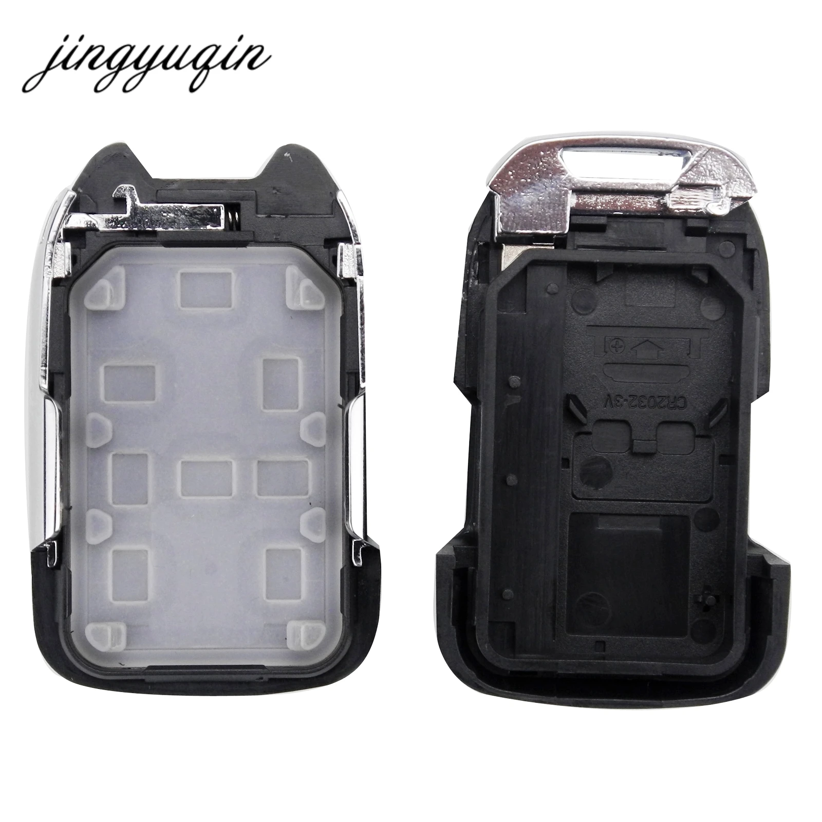 Jingyuqin чехол для ключа автомобиля для GMC YUKON для CHEVROLET SUBURBAN TAHOE Uncut Blade 6 кнопок Smart Key без логотипа