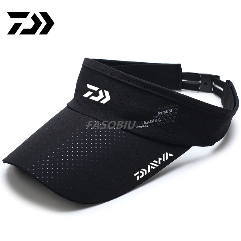 Daiwa-Sombrero de pesca de secado rápido para hombre y mujer, gorro de Sol de secado rápido con tapa vacía para viaje, gorro de pesca para hombre y mujer, gorro de tenis para exteriores