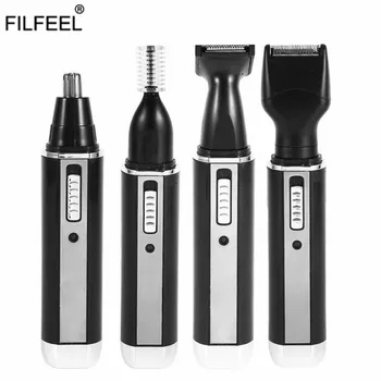 

4 in1 Electric Ear Nose Trimmer for Men's Shaver USB Rechargeable Hair Removal Eyebrow Trimer Safe Lasting Care Tool Kit