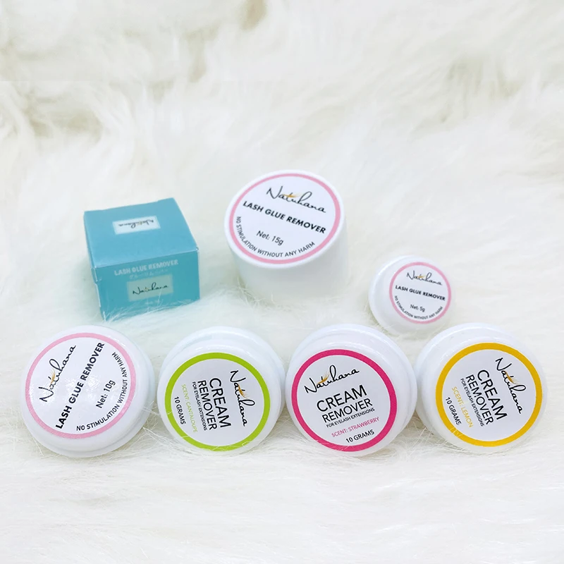 NATUHANA Eyelash Glue Remover Quick Unloading Adhesive Professional Cream Remover for Eyeslashes de pestaña Makeup Tools 6