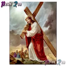 5d diamond Painting Cross Stitch full Square\Round Embroidery Rhinestone Jesus Carries the Cross picture art Christmas present 5d diamond Painting Cross Stitch full Square\Round Embroidery Rhinestone Jesus Carries the Cross picture art Christmas present