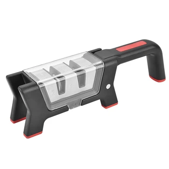 

Knife Sharpener 2 Stages Professional Kitchen Sharpening Stone Grinder Knives Whetstone Tungsten Diamond Ceramic Foldable Sharpe