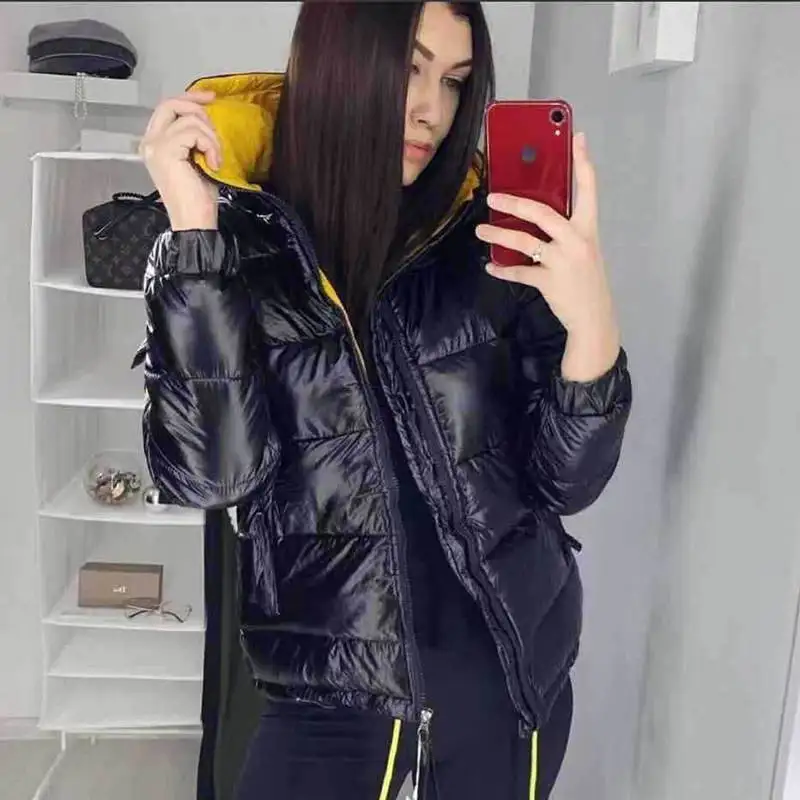 Новое плотное пальто зимние парки женское теплое пальто с капюшоном и длинным рукавом куртка на молнии размера плюс элегантная уличная одежда для женщин