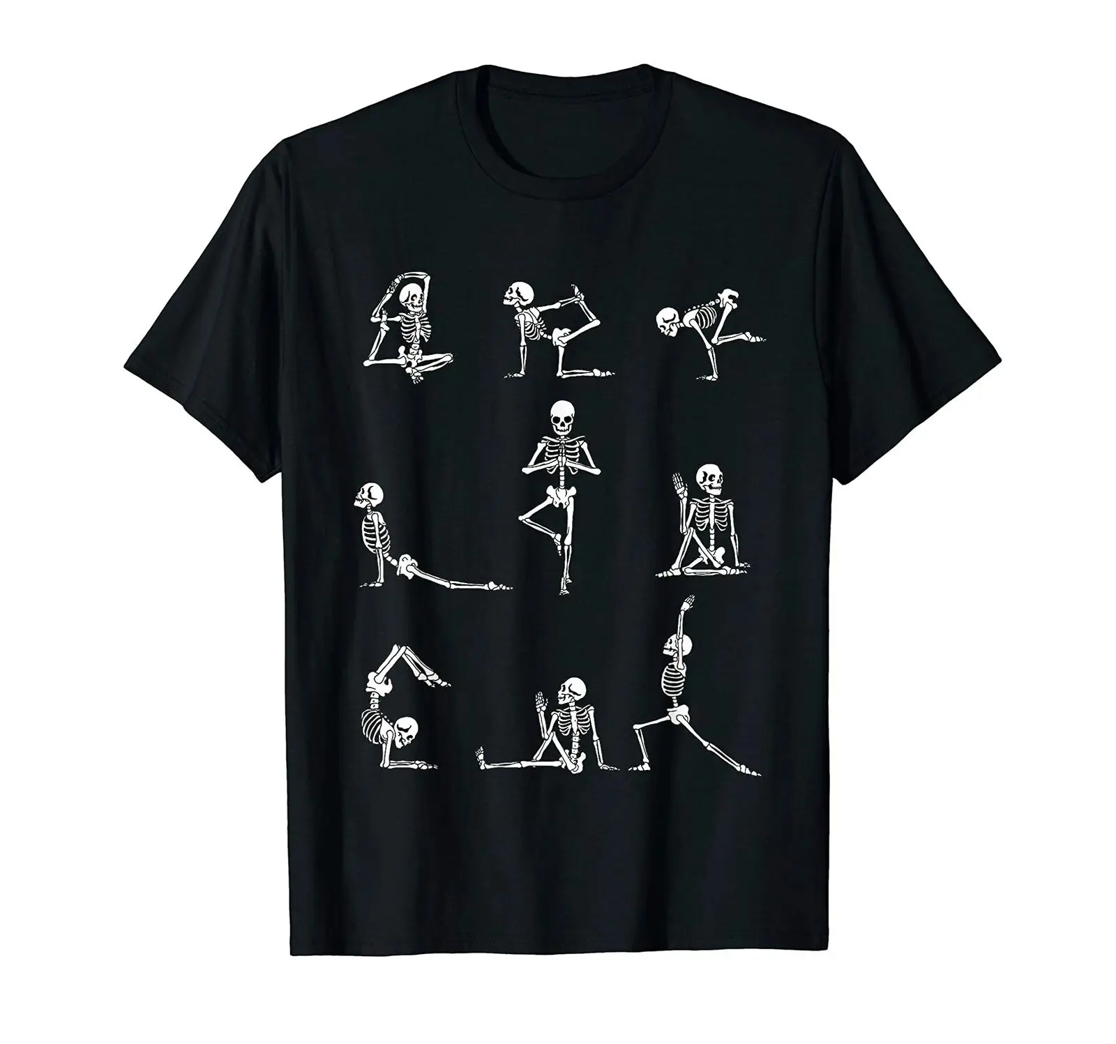 

Funny Yoga Skeleton Halloween Vintage Gift Men's T-Shirt. Summer Cotton Short Sleeve O-Neck Unisex T Shirt New Gift S-3XL
