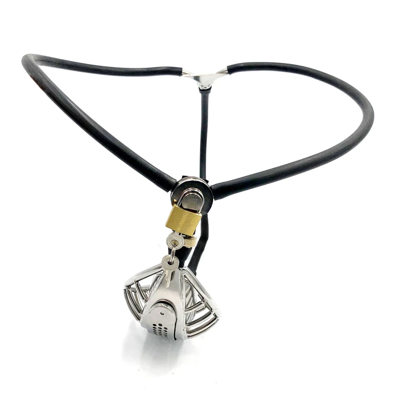 新款带付盾隐形贞操带黑色5