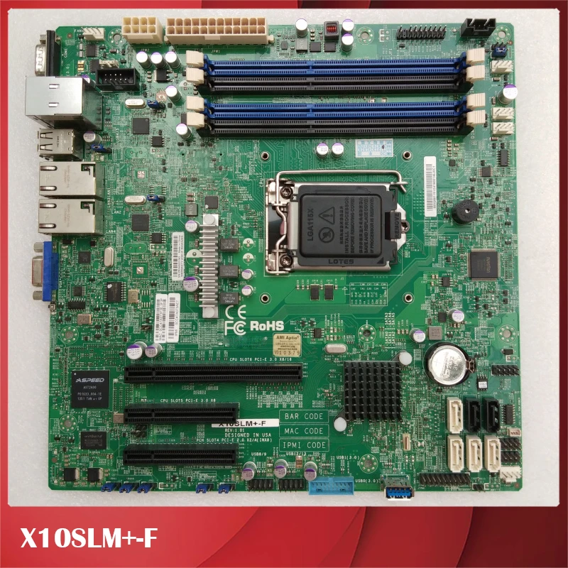 

Оригинальная Серверная материнская плата для Supermicro X10SLM +-F 1150 хорошее качество