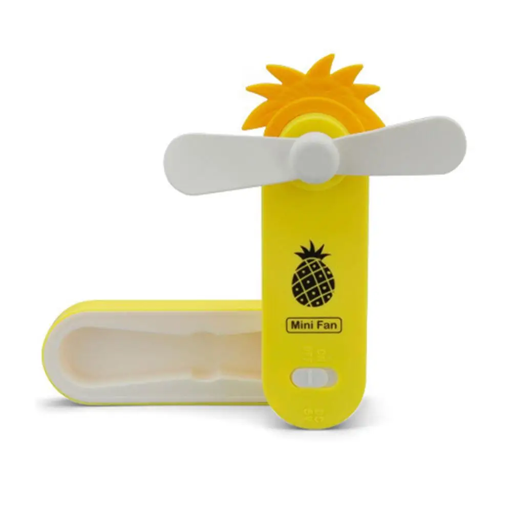 

USB Mini Fan Pineapple Fan Mini Cooling Fan ABS Handheld Portable Cute Travel Summer Cartoon Outdoor Home