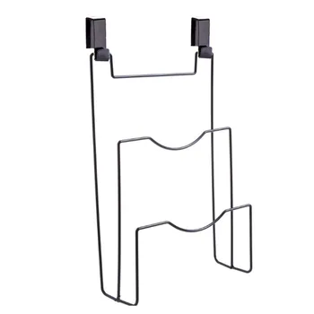 

New Creative Iron Art Door Back Type Pot Cover Rack Free Punching Storage Shelf For Kitchen Cutting Board Drain Stand