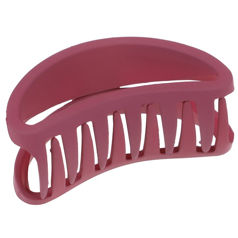1PC Elegant Hair Clip Claw Clamps Plastic/resin Hairpins Colorful Clamp Hollow Out Hair Claw Clips Hair Styling Accessories - Color: WD
