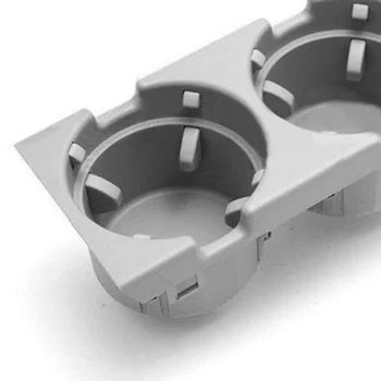 

Coin Center Console Cup Holder Kit Parts Set For BMW E46 3 Series 98-04 Gray PVC PP plastic Accessories