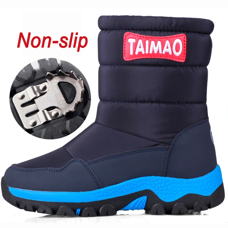 

New 2019 Women snow boots zipper women winter boots platform thick fur warm boots non-slip winter shoes with anti-slip buckle