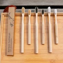 Мягкие щетинки бамбуковые зубные щетки экологичный уход за полостью рта зубная щетка для путешествий